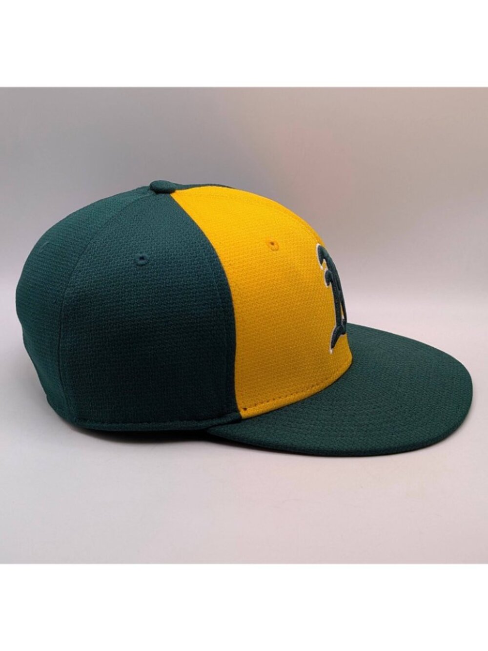 Oakland A’s Athletics TEAM MLB Adjustable Strap Baseball Cap Hat Green Yellow - Picture 3 of 6